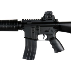 Well Airsoft M4 AEG Carbine Assault Rifle Fixed Stock - BLACK