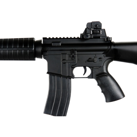 Well Airsoft M4 AEG Carbine Assault Rifle Fixed Stock - BLACK