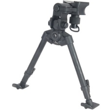 AGM Airsoft Bipod Full Metal Quick Release w/ Universal Sling - BLACK