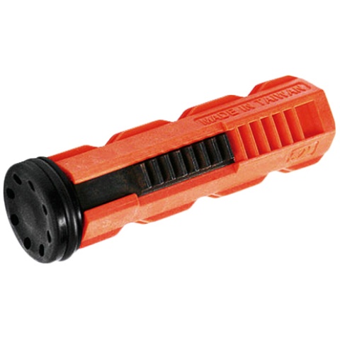 ICS Airsoft Reinforced POM Piston w/ Eight Metal Teeth For AEG - RED