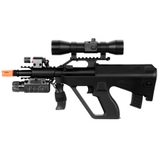 Double Eagle Airsoft M45P Spring Rifle w/ Laser, Flashlight, Scope