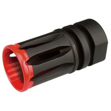 UK Arms Airsoft M4/M16 Birdcage Flash Hider w/ Orange Tip - BLACK