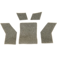 Lancer Tactical Airsoft Helmet Hook and Loop Sticker Set- BLACK