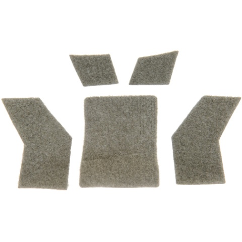 Lancer Tactical Airsoft Helmet Hook and Loop Sticker Set- BLACK