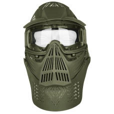 G-Force Tactical Airsoft Full Face Mask w/ Clear Lens & Visor - OD