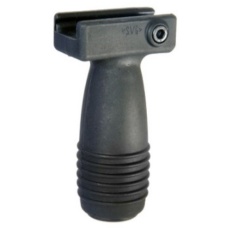 Lancer Tactical Airsoft Vertical Foregrip w/ Battery Storage - BLACK