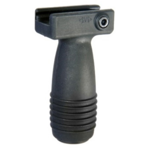 Lancer Tactical Airsoft Vertical Foregrip w/ Battery Storage - BLACK