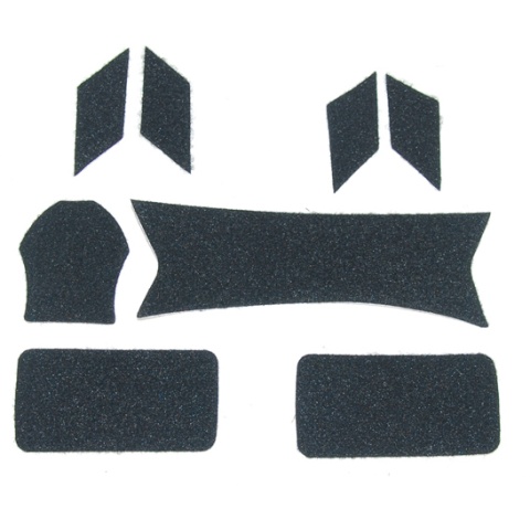 Lancer Tactical Maritime Helmet Devil Hook and Loop Stickers - BLACK