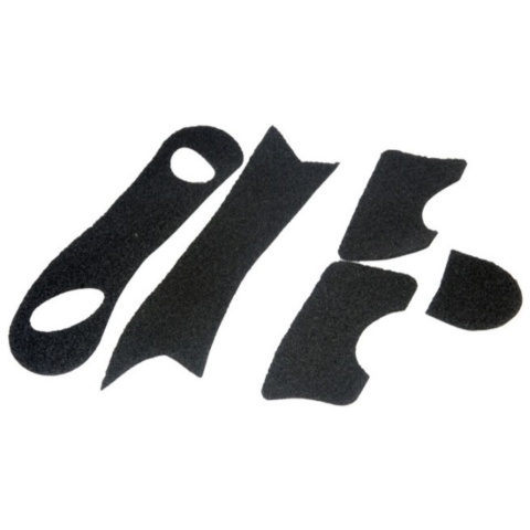 Lancer Tactical Airsoft  PJ Helmet DIY Hook and Loop Sticker Kit - BLACK