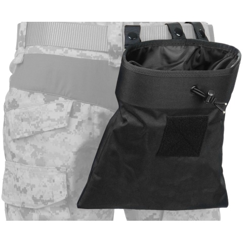 Lancer Tactical Airsoft Large Foldable Magazine Dump Pouch - BLACK