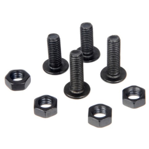 Lancer Tactical Airsoft MICH Helmet 4-piece Screw Set - BLACK