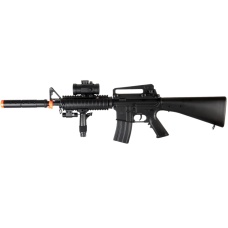 Double Eagle M83B2 M4 LPEG Airsoft Rifle w/ Flashlight & Dot Scope