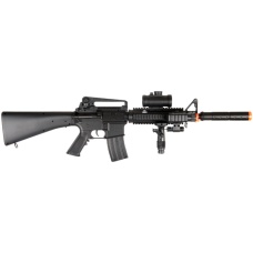 Double Eagle M83B2 M4 LPEG Airsoft Rifle w/ Flashlight & Dot Scope
