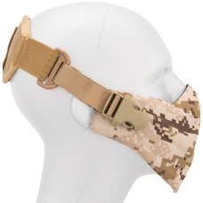 AMA Neoprene Airsoft Hard Foam Lower Face Mask - DESERT
