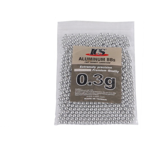 0.30g ICS Airsoft Aluminum Seamless BBs - 500rd Bag