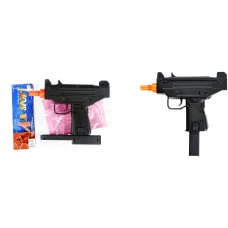 Double Eagle Airsoft M33 Mini Uzi Single Shot Spring Pistol - BLACK