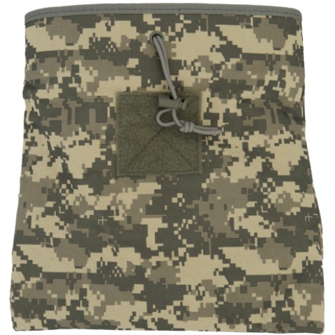 Lancer Tactical Airsoft Large Foldable Mountable Dump Pouch - ACU
