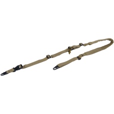Lancer Tactical Airsoft Quick Detach 2-Point Padded Weapon Sling - TAN