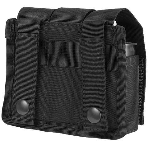 Lancer Tactical Airsoft Triple Grenade Pouch w/ MOLLE Straps -  BLACK