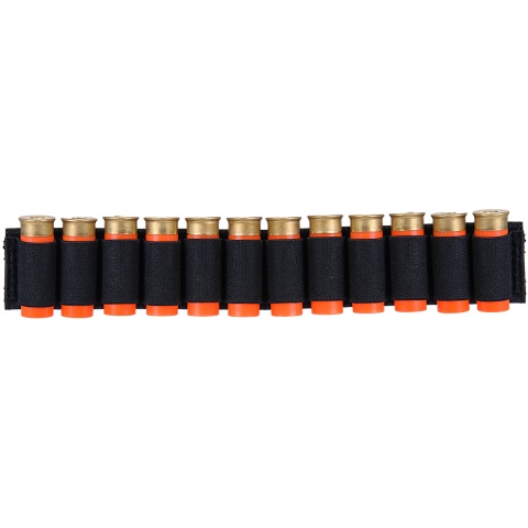 Lancer Tactical Airsoft Shotgun Shell Holder 12 Rd Capacity [Nylon] - BLACK