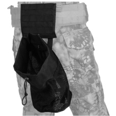 Lancer Tactical Airsoft Fold Away Dump Pouch w/ MOLLE BASE - BLACK