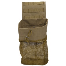 Lancer Tactical Airsoft Fold Away Dump Pouch w/ MOLLE BASE - TAN