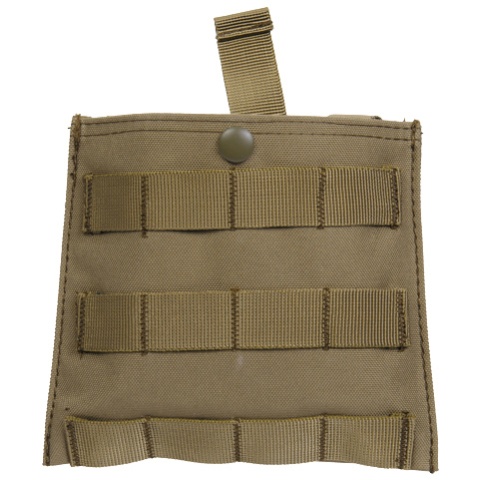 Lancer Tactical Airsoft Fold Away Dump Pouch w/ MOLLE BASE - TAN