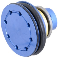 Lancer Tactical Airsoft 8-Hole Flat Aluminum Piston Head w/Bearing - BLUE
