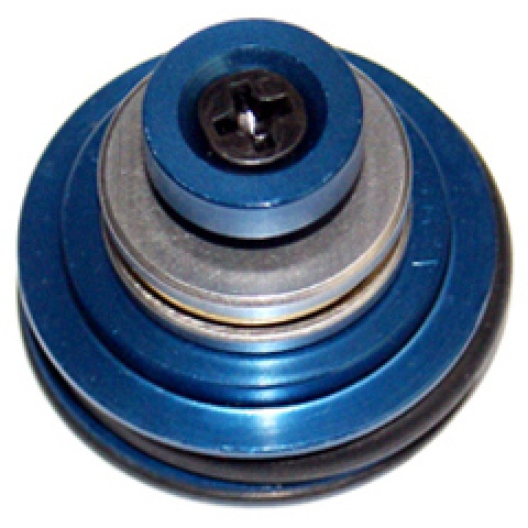 Lancer Tactical Airsoft 8-Hole Flat Aluminum Piston Head w/Bearing - BLUE