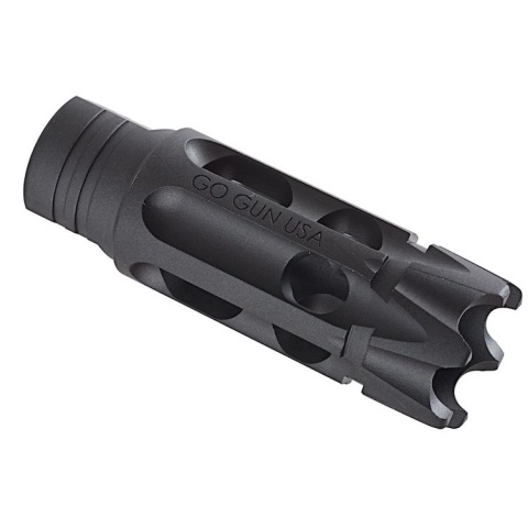 PTS Airsoft Gogun Heat Treated Talon Flash Hider - BLACK