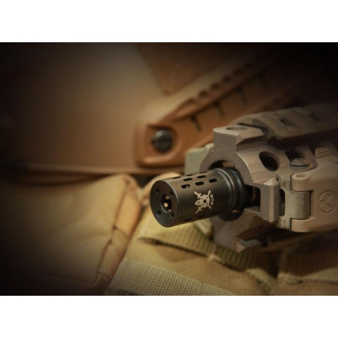 PTS Syndicate Battle Comp 1.0 14mm CW Flash Hider - BLACK