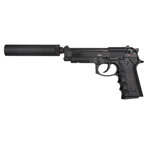 Cybergun Spartan STS-9 Gas Blowback M9 Airsoft Pistol - BLACK