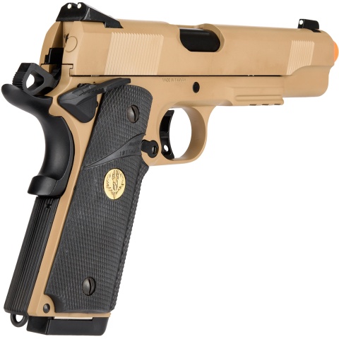 Cybergun Airsoft Spartan STS-7 MEU Gas Blowback M1911 Pistol - TAN
