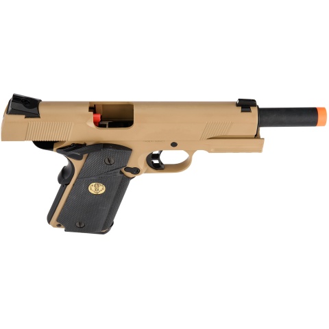 Cybergun Airsoft Spartan STS-7 MEU Gas Blowback M1911 Pistol - TAN