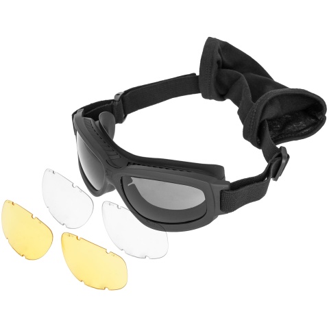Bobster Airsoft Bravo 2 Ballistic Goggles - MATTE BLACK