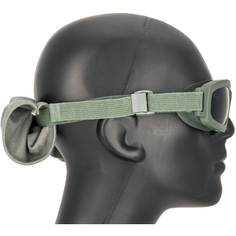 Bobster Airsoft Bravo 2 Ballistic Goggles - OD GREEN