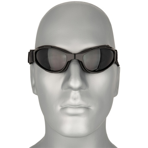 Bobster Airsoft Tactical Compact Crossfire Goggles - BLACK