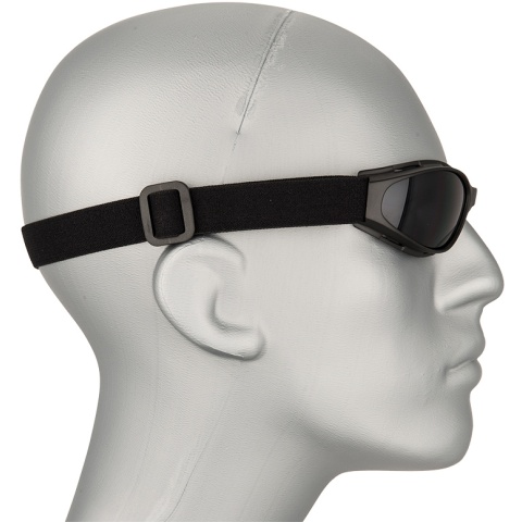 Bobster Airsoft Tactical Compact Crossfire Goggles - BLACK