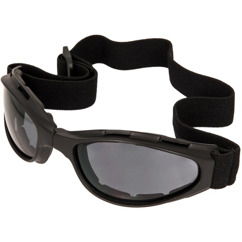 Bobster Airsoft Tactical Compact Crossfire Goggles - BLACK