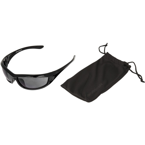 Bobster Airsoft Anti-Fog Charger Smoked Sunglasses - BLACK