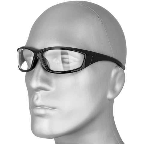 Bobster Airsoft Anti-Fog Charger Clear Sunglasses - BLACK
