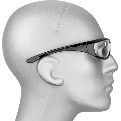 Bobster Airsoft Anti-Fog Charger Clear Sunglasses - BLACK