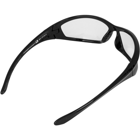 Bobster Airsoft Anti-Fog Charger Clear Sunglasses - BLACK