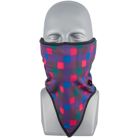 Zan Headgear Airsoft Neck Gaiter Fleece - QUAD PLAID