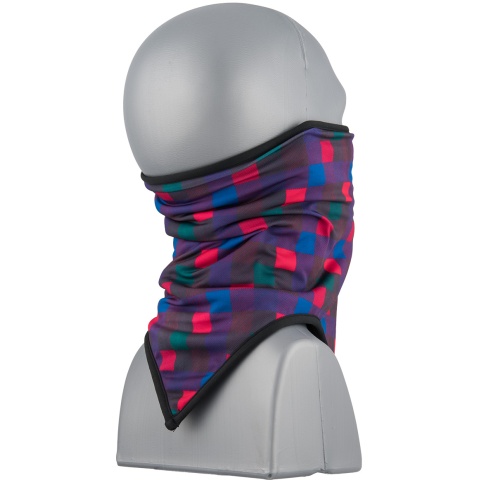 Zan Headgear Airsoft Neck Gaiter Fleece - QUAD PLAID
