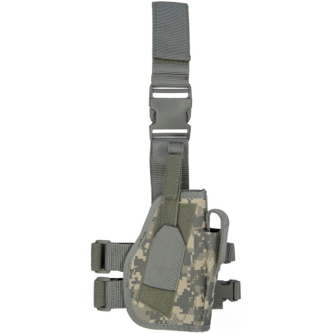 Lancer Tactical Drop Leg Holster w/ Integrated Magazine Pouch - ACU