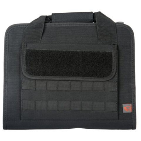 Lancer Tactical Airsoft Protective MOLLE Pistol and Accessory Bag - BLACK