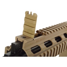 G&G Combat Machine GR16 CQW Rush EBB AEG Airsoft Rifle - Desert TAN