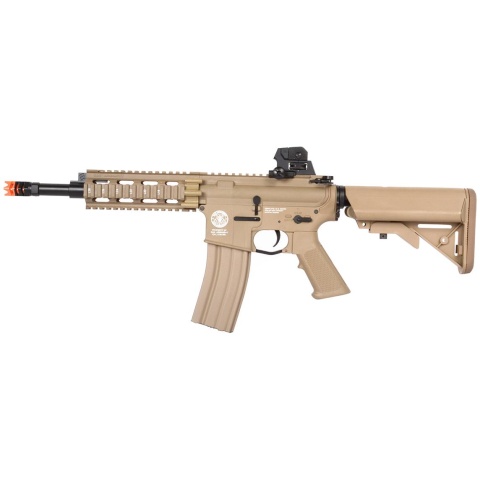 G&G Combat Machine GR16 CQW Rush EBB AEG Airsoft Rifle - Desert TAN