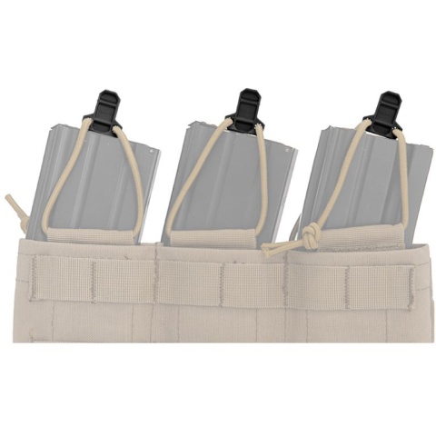 AMA Tactical Airsoft Magazine Pouch Bungee Pull Tab System - BLACK